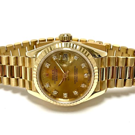 rolex lady datejust 26 oro president|ladies oyster perpetual datejust 18k.